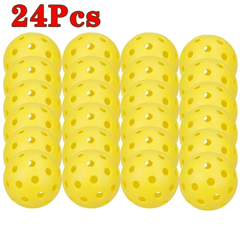 Pickleball 74MM Durable 40 Holes Outdoor 6/12/24Pcs