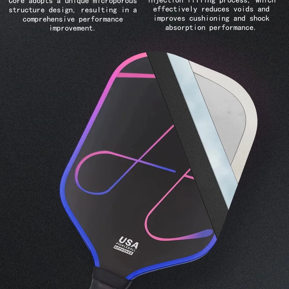Luzz Pro 4 Inferno Heat Press Pickleball Paddle, Made with MPP Material & Toray T700 Standard Carbon Fiber