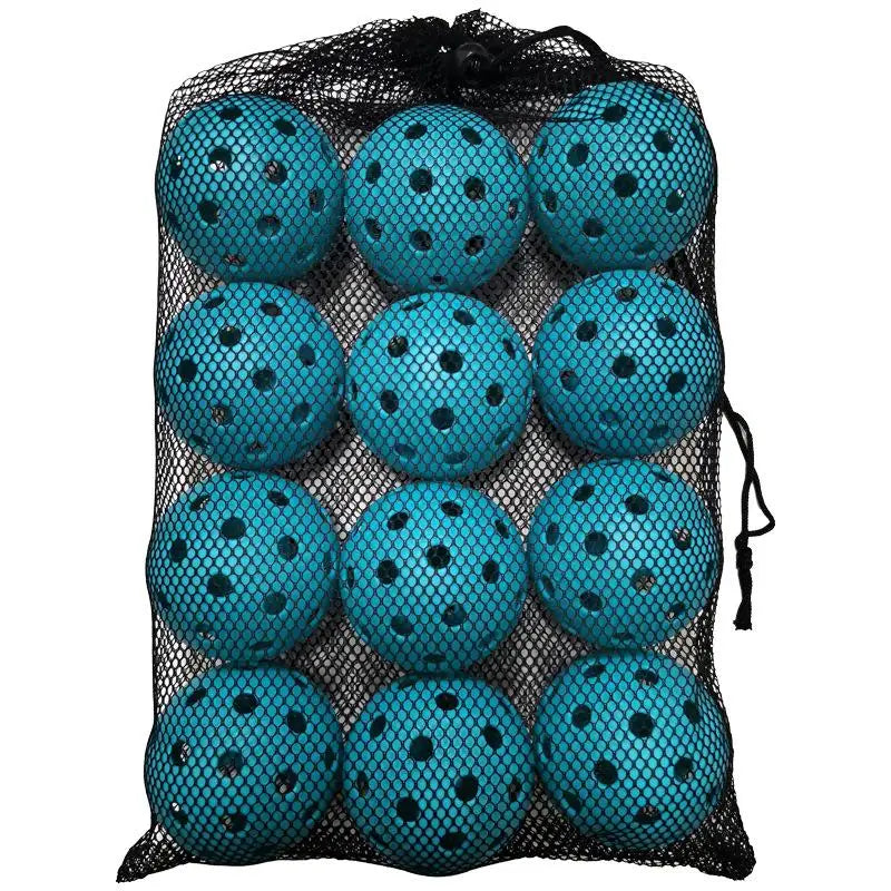 12pcs Pickleballs 74MM 40 Holes Outdoor
