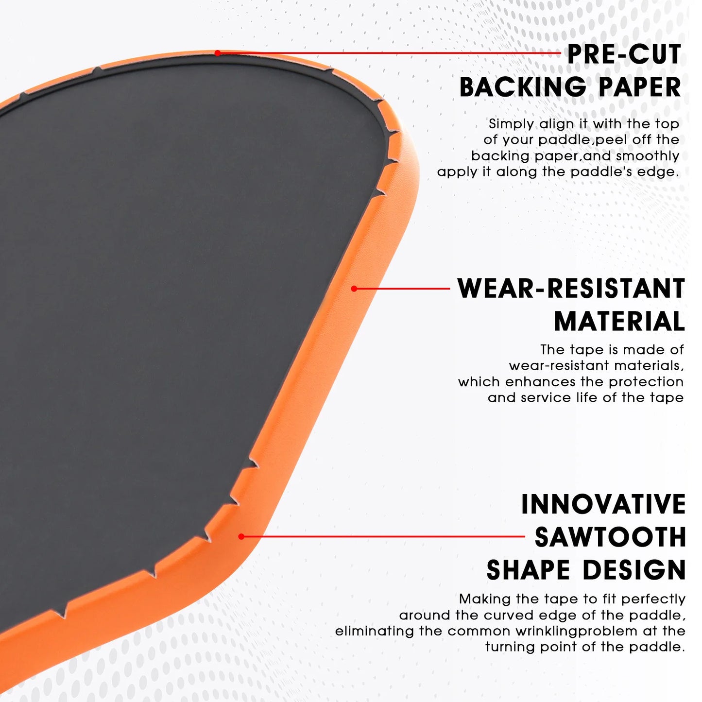 AMA SPORT Pickleball Paddle Protective Edge Tape
