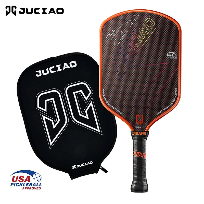 JUCIAO USAPA Approved Titanium Woven Surface Pickleball   Paddle