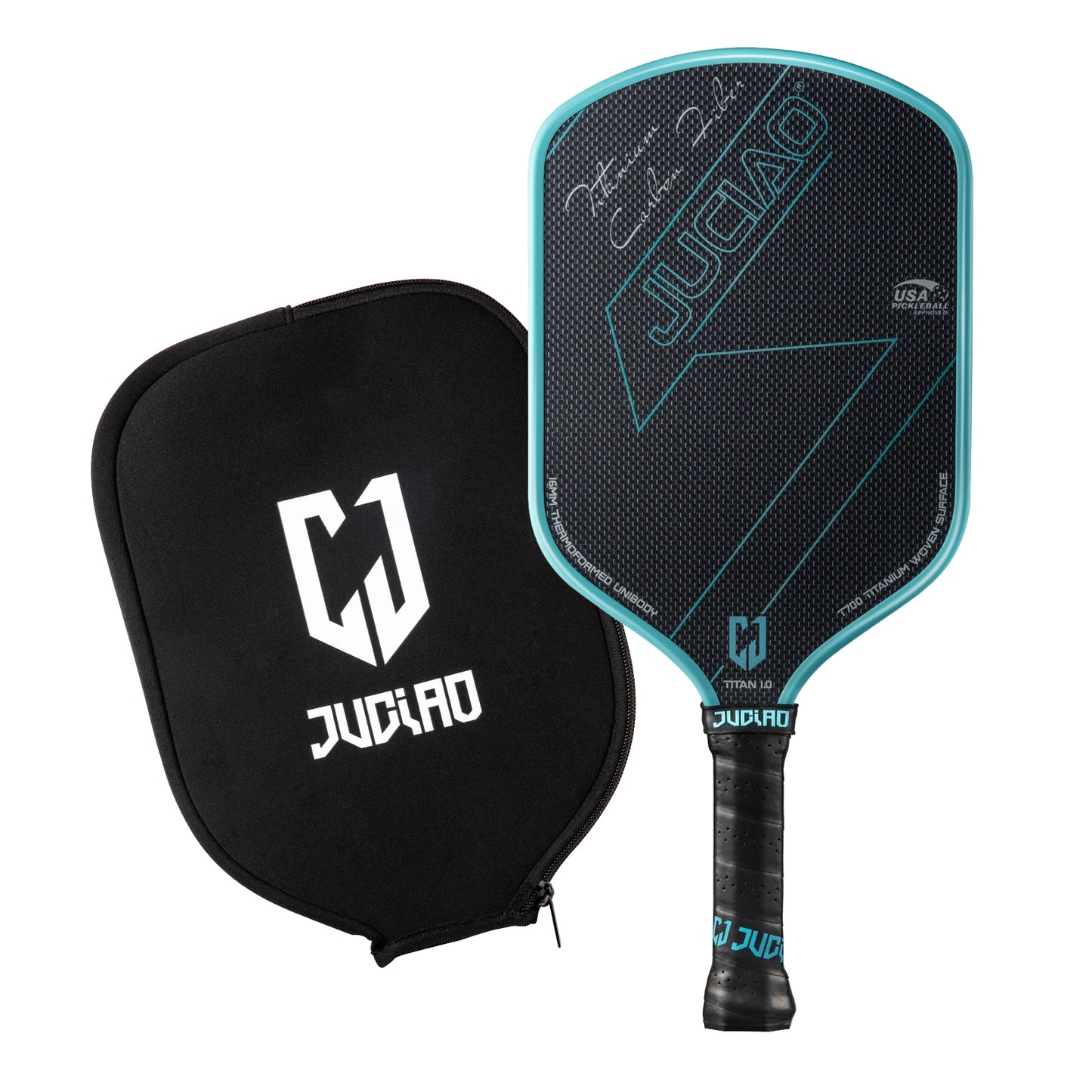 JUCIAO USAPA Approved Titanium Woven Surface Pickleball   Paddle