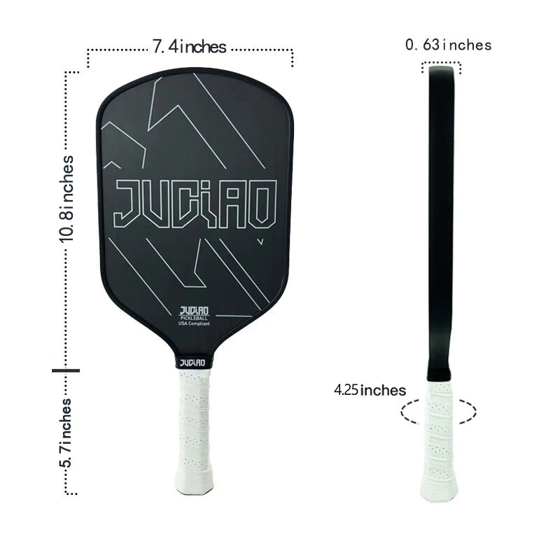 Pickleball Paddle Carbon Surface with High Grit & Spin