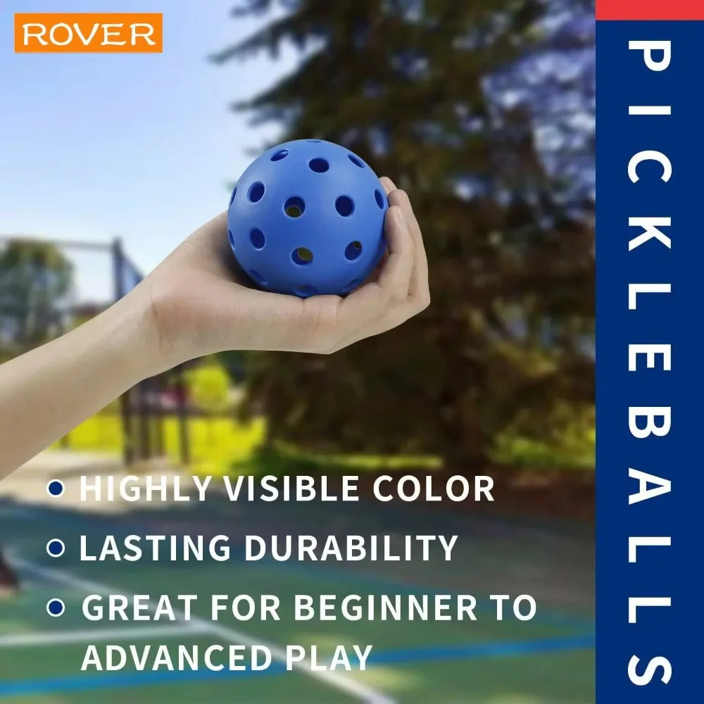 Pickleball 74MM Durable 40 Holes Outdoor 6/12/24Pcs