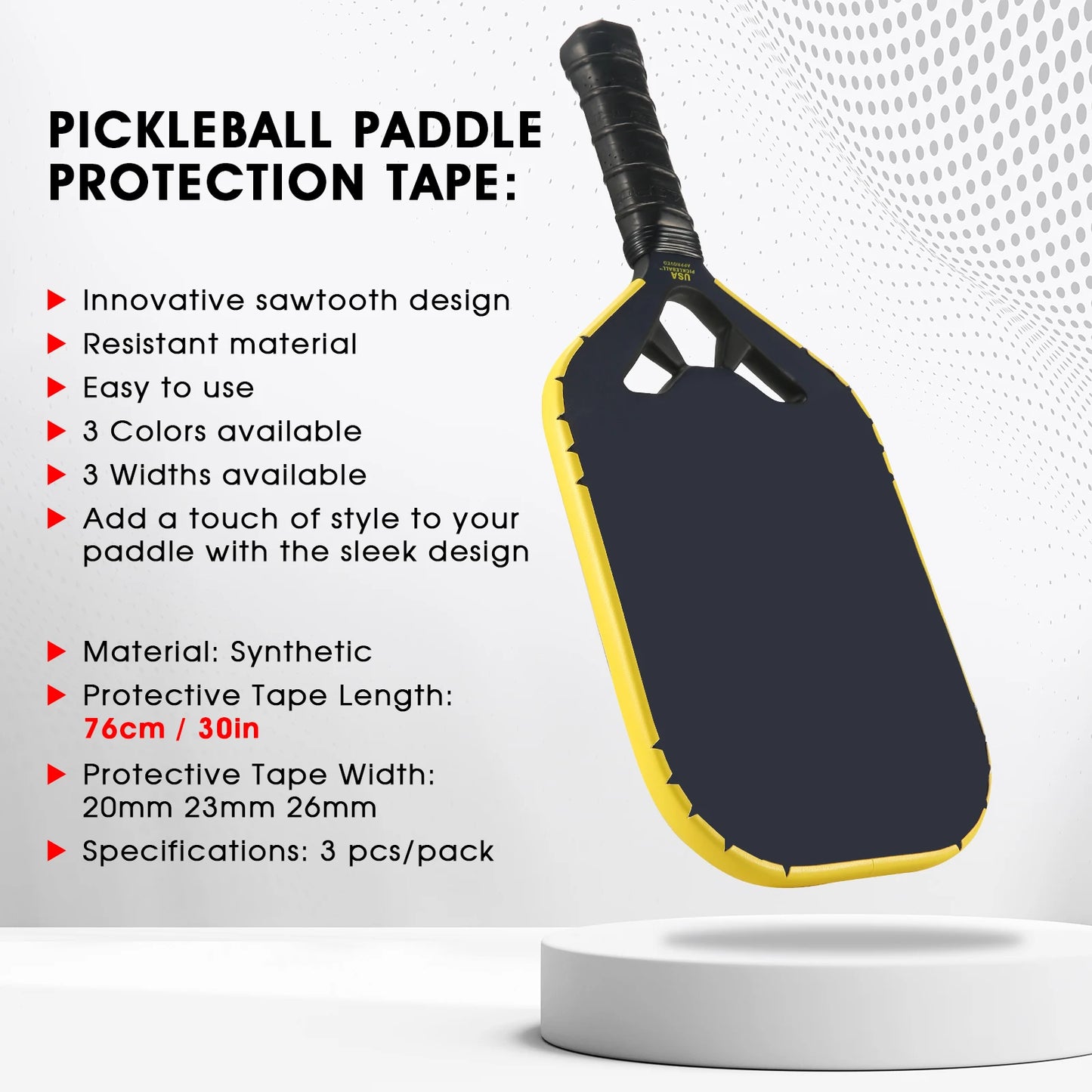 AMA SPORT Pickleball Paddle Protective Edge Tape