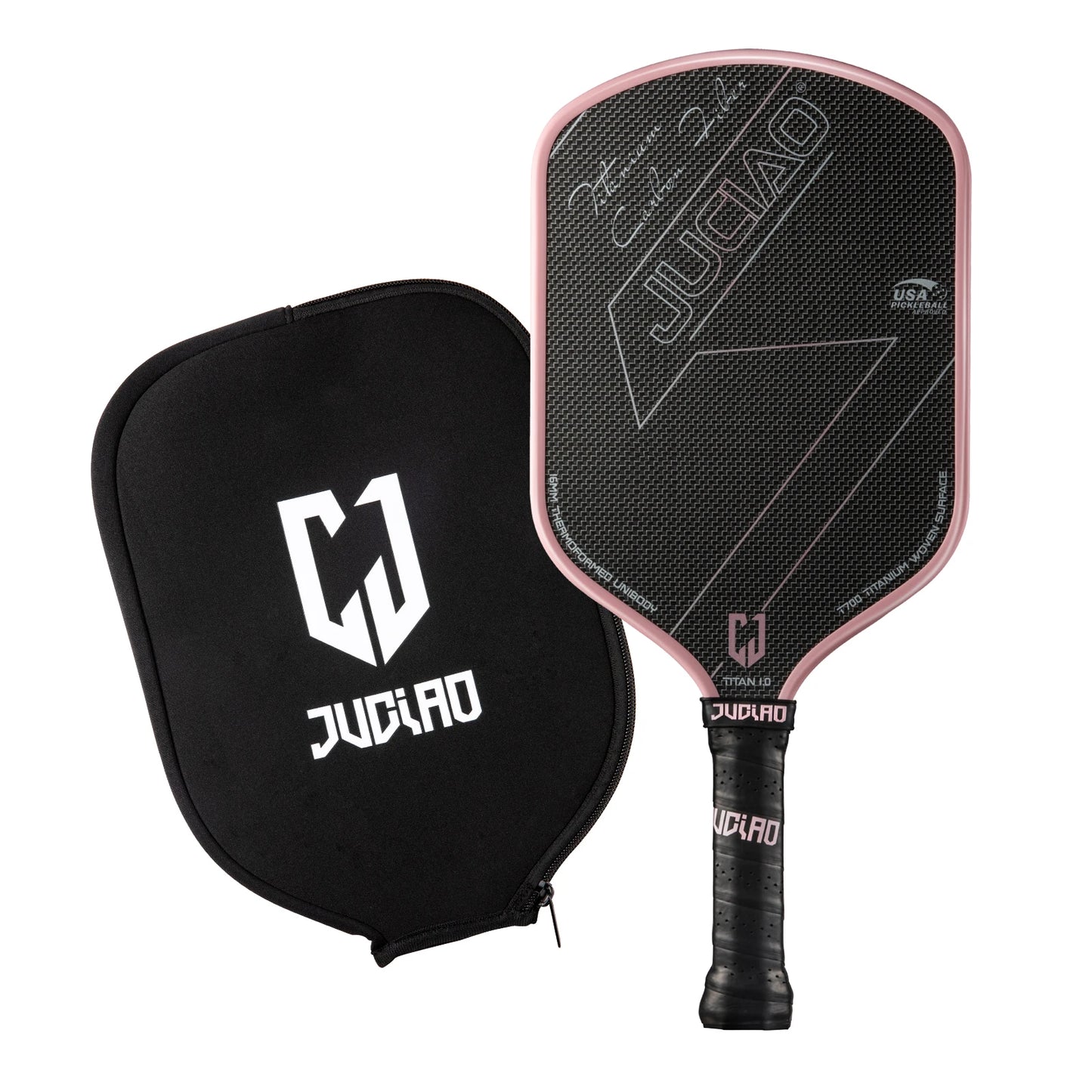 JUCIAO USAPA Approved Titanium Woven Surface Pickleball   Paddle