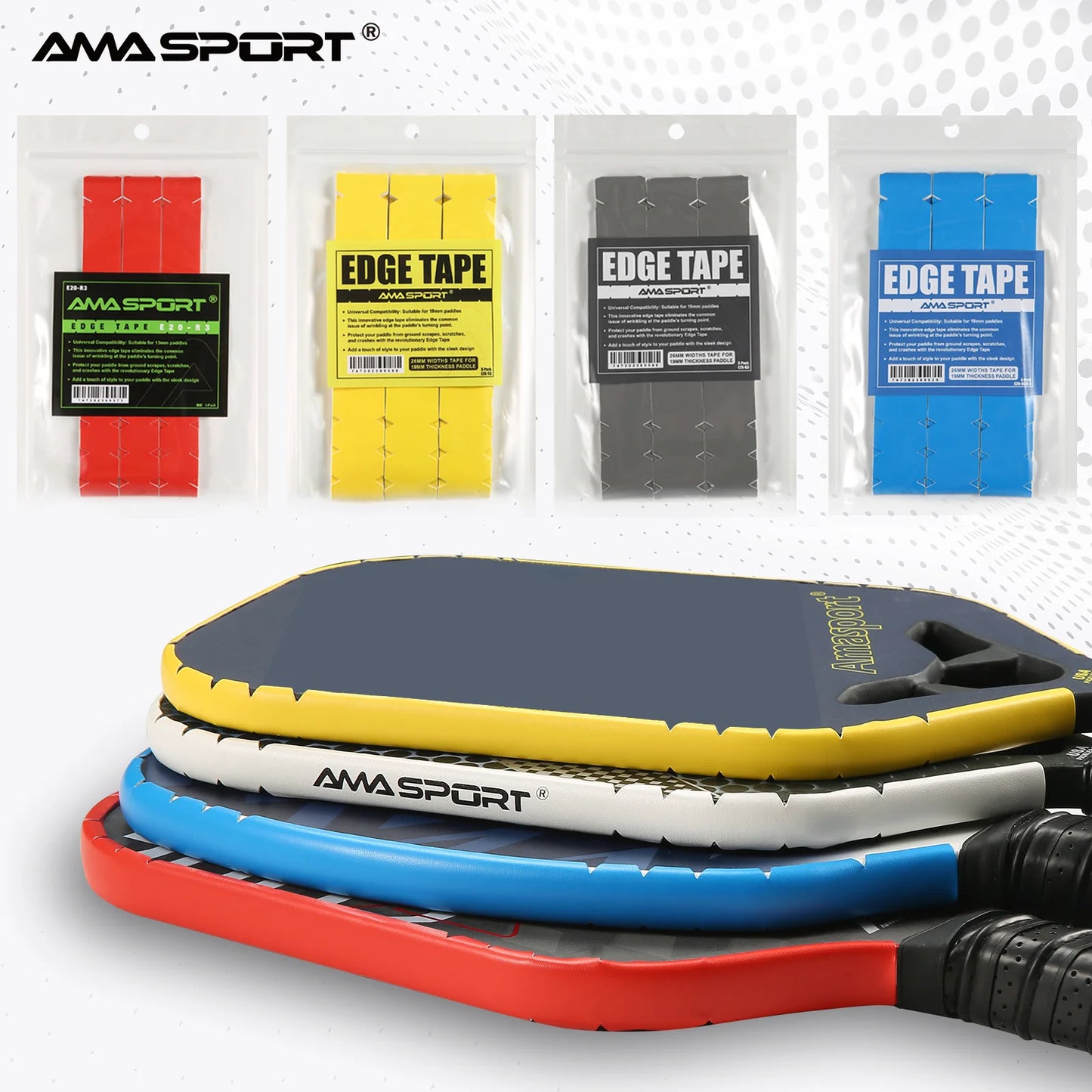 AMA SPORT Pickleball Paddle Protective Edge Tape