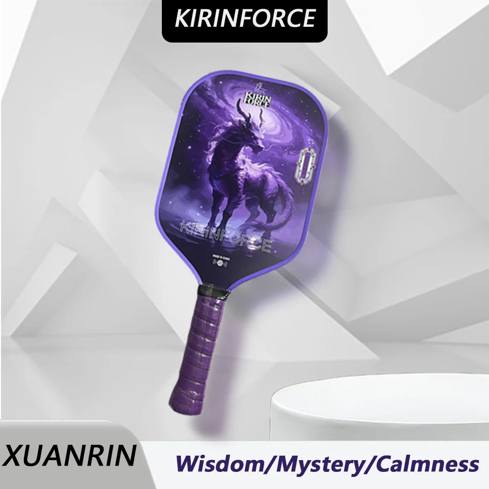 KIRINFORCE Professional Pickleball Paddle with 16mm Foam Core T700 Carbon Fiber Ergonomic Design for Increased Power And Spin